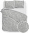 Zohome Dekbedovertrek Paisley-di-Lino - Abstract Bedlinnen - 140x220 - Grijs - Dekbedhoes van 100% Katoen