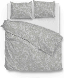 Zohome Dekbedovertrek Paisley-di-Lino - Abstract Bedlinnen - 200x220 - Grijs - Dekbedhoes van 100% Katoen