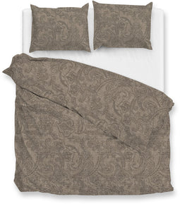 Zohome Dekbedovertrek Paisley-di-Lino - Abstract Bedlinnen - 240x220 - Taupe - Dekbedhoes van 100% Katoen
