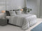 Zohome Dekbedovertrek Paolina - Bedlinnen met Strepen print - 140x220 - Taupe - Dekbedhoes van 100% Katoen