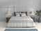 Zohome Dekbedovertrek Paolina - Bedlinnen met Strepen print - 240x220 - Taupe - Dekbedhoes van 100% Katoen