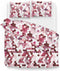 Zohome Dekbedovertrek Pax - Bedlinnen met Ornamenten print - 140x220 - Roze - Dekbedhoes van 100% Katoen-Satijn