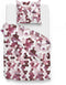 Zohome Dekbedovertrek Pax - Bedlinnen met Ornamenten print - 140x220 - Roze - Dekbedhoes van 100% Katoen-Satijn