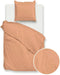 Zohome Dekbedovertrek Percalle - Effen Bedlinnen - 140x220 - Beige - Dekbedhoes van 100% Katoen-Perkal