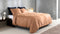 Zohome Dekbedovertrek Percalle - Effen Bedlinnen - 140x220 - Beige - Dekbedhoes van 100% Katoen-Perkal