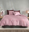 Zohome Dekbedovertrek Percalle - Effen Bedlinnen - 140x220 - Roze - Dekbedhoes van 100% Katoen-Perkal