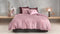Zohome Dekbedovertrek Percalle - Effen Bedlinnen - 140x220 - Roze - Dekbedhoes van 100% Katoen-Perkal