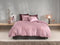 Zohome Dekbedovertrek Percalle - Effen Bedlinnen - 140x220 - Roze - Dekbedhoes van 100% Katoen-Perkal