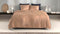 Zohome Dekbedovertrek Percalle - Effen Bedlinnen - 200x220 - Beige - Dekbedhoes van 100% Katoen-Perkal