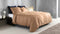 Zohome Dekbedovertrek Percalle - Effen Bedlinnen - 200x220 - Beige - Dekbedhoes van 100% Katoen-Perkal