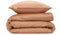 Zohome Dekbedovertrek Percalle - Effen Bedlinnen - 200x220 - Beige - Dekbedhoes van 100% Katoen-Perkal