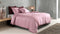 Zohome Dekbedovertrek Percalle - Effen Bedlinnen - 200x220 - Roze - Dekbedhoes van 100% Katoen-Perkal