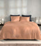 Zohome Dekbedovertrek Percalle - Effen Bedlinnen - 240x220 - Beige - Dekbedhoes van 100% Katoen-Perkal