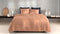 Zohome Dekbedovertrek Percalle - Effen Bedlinnen - 240x220 - Beige - Dekbedhoes van 100% Katoen-Perkal