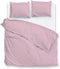 Zohome Dekbedovertrek Percalle - Effen Bedlinnen - 240x220 - Roze - Dekbedhoes van 100% Katoen-Perkal