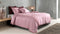 Zohome Dekbedovertrek Percalle - Effen Bedlinnen - 240x220 - Roze - Dekbedhoes van 100% Katoen-Perkal