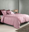 Zohome Dekbedovertrek Percalle - Effen Bedlinnen - 240x220 - Roze - Dekbedhoes van 100% Katoen-Perkal