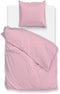 Zohome Dekbedovertrek Percalle - Effen Bedlinnen - 240x220 - Roze - Dekbedhoes van 100% Katoen-Perkal