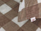Zohome Dekbedovertrek Quattro-di-Lino - Bedlinnen met Ruiten - 140x220 - Taupe - Dekbedhoes van 100% Katoen