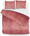Zohome Dekbedovertrek Rooney - Bedlinnen met Strepen print - 140x220 - Rood - Dekbedhoes van 100% Katoen