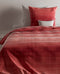 Zohome Dekbedovertrek Rooney - Bedlinnen met Strepen print - 240x220 - Rood - Dekbedhoes van 100% Katoen