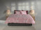 Zohome Dekbedovertrek Rossa - Bedlinnen met Bloemen print - 140x220 - Roze - Dekbedhoes van 100% Katoen-Flanel