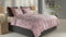 Zohome Dekbedovertrek Rossa - Bedlinnen met Bloemen print - 260x220 - Roze - Dekbedhoes van 100% Katoen-Flanel