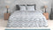 Zohome Dekbedovertrek Samanta - Bedlinnen met Abstract print - 260x220 - Blauw - Dekbedhoes van 100% Katoen