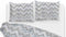 Zohome Dekbedovertrek Samanta - Bedlinnen met Abstract print - 260x220 - Blauw - Dekbedhoes van 100% Katoen