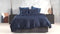 Zohome Dekbedovertrek Satinado - Effen Bedlinnen - 140x220 - Blauw - Dekbedhoes van 100% Katoen-Satijn