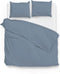 Zohome Dekbedovertrek Satinado - Effen Bedlinnen - 140x220 - Blauw - Dekbedhoes van 100% Katoen-Satijn
