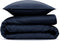 Zohome Dekbedovertrek Satinado - Effen Bedlinnen - 140x220 - Blauw - Dekbedhoes van 100% Katoen-Satijn