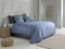 Zohome Dekbedovertrek Satinado - Effen Bedlinnen - 140x220 - Blauw - Dekbedhoes van 100% Katoen-Satijn