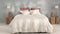 Zohome Dekbedovertrek Satinado - Effen Bedlinnen - 140x220 - Off-White - Dekbedhoes van 100% Katoen-Satijn