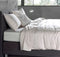 Zohome Dekbedovertrek Satinado - Effen Bedlinnen - 140x220 - Off-White - Dekbedhoes van 100% Katoen-Satijn