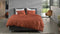 Zohome Dekbedovertrek Satinado - Effen Bedlinnen - 140x220 - Oranje - Dekbedhoes van 100% Katoen-Satijn