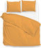 Zohome Dekbedovertrek Satinado - Effen Bedlinnen - 140x220 - Oranje - Dekbedhoes van 100% Katoen-Satijn