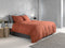 Zohome Dekbedovertrek Satinado - Effen Bedlinnen - 140x220 - Oranje - Dekbedhoes van 100% Katoen-Satijn