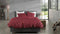 Zohome Dekbedovertrek Satinado - Effen Bedlinnen - 140x220 - Rood - Dekbedhoes van 100% Katoen-Satijn