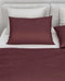 Zohome Dekbedovertrek Satinado - Effen Bedlinnen - 140x220 - Rood - Dekbedhoes van 100% Katoen-Satijn