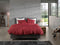 Zohome Dekbedovertrek Satinado - Effen Bedlinnen - 140x220 - Rood - Dekbedhoes van 100% Katoen-Satijn