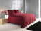 Zohome Dekbedovertrek Satinado - Effen Bedlinnen - 140x220 - Rood - Dekbedhoes van 100% Katoen-Satijn
