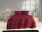 Zohome Dekbedovertrek Satinado - Effen Bedlinnen - 140x220 - Rood - Dekbedhoes van 100% Katoen-Satijn
