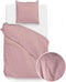 Zohome Dekbedovertrek Satinado - Effen Bedlinnen - 140x220 - Roze - Dekbedhoes van 100% Katoen-Satijn