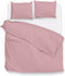 Zohome Dekbedovertrek Satinado - Effen Bedlinnen - 140x220 - Roze - Dekbedhoes van 100% Katoen-Satijn