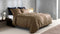Zohome Dekbedovertrek Satinado - Effen Bedlinnen - 140x220 - Taupe - Dekbedhoes van 100% Katoen-Satijn