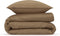 Zohome Dekbedovertrek Satinado - Effen Bedlinnen - 140x220 - Taupe - Dekbedhoes van 100% Katoen-Satijn