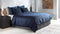 Zohome Dekbedovertrek Satinado - Effen Bedlinnen - 200x220 - Blauw - Dekbedhoes van 100% Katoen-Satijn