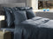 Zohome Dekbedovertrek Satinado - Effen Bedlinnen - 200x220 - Blauw - Dekbedhoes van 100% Katoen-Satijn