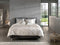 Zohome Dekbedovertrek Satinado - Effen Bedlinnen - 200x220 - Off-White - Dekbedhoes van 100% Katoen-Satijn